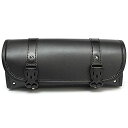 BAOQI ツールバッグ バイク汎用 工具入れ 小物入れ 防水 レザー 容量3L 開けやすい 丸型 (Brown)(2)
