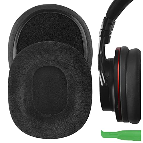 Geekria イヤーパッド Comfort 互換性 パッド ソニー Sony MDR-1ABT, MDR-1RBT, MDR-1RNC ヘッドホンに対応 パッド イヤー/イヤーカップ (ベロア/ブラック)
