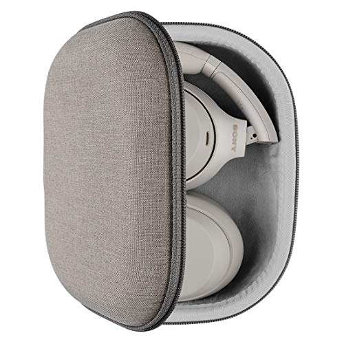 Geekria ケース ソニー Sony WH-1000XM4, WH-XB900N, WH1000XM3, WH-1000XM3, WH1000XM2, MDR1000X 等対応 ヘッドホンケース キャリングケース (プラチナシルバー)