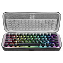 Geekria 60% コンパクトキーボードケース、61 キーコンピュータメカニカルキーボード用ハードシェルトラベルキャリングバッグ、ロジクール Logicool G PRO X 60、レイザー Razer Huntsman Mini 60%、RK Royal KLUDGE RK61 と互換性あり(2)