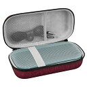Geekria ケース Shield スピーカーケース 互換性 ハードケース 旅行用 ハードシェルケース ボーズ Bose SoundLink Flex 2, SoundLink Flex Bluetooth Portable Speaker に対応 収納ポーチ付き (クラレットレッド)(2)