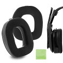 Geekria イヤーパッド Comfort 互換性 パッド Astro A40 TR ヘッドホンに対応 パッド イヤー/イヤーカップ (ハイブリッドベロア/黒)(2)