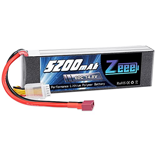 ゼエエ Zeee 4S リポバッテリー 14.8V 5200mAh 60C Tプラグ付き ラジコン玩具バッテリー 大容量リチウ..