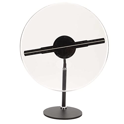 3Dホログラム広告ディスプレイファン、30CM 256 LEDビーズ176度の視覚角度3Dホログラムファン、16Gメモリカード内蔵、WiFi/APP/Bluetoothオーディオをサポート、店舗、ショップ、バー、休日用(US)