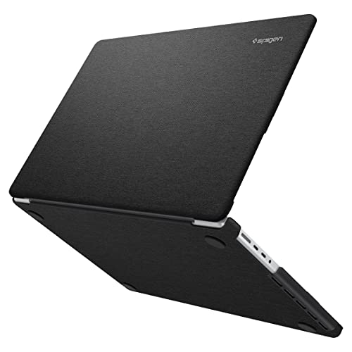Spigen Macbook Pro 14インチ ケース M4 / M4 Pro / M4 Pro Max (2024) / M3 シリーズ / M2 シリーズ / M1 シリーズ (2024/2023/2021) モデル 用 耐衝撃 すり傷防止 ファブリックカバー パソコンケース ハードシェルケース