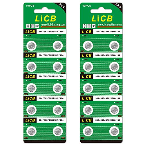 LiCB 20個 SR621SW ボタン電池 時計用【SR621SW、363 、LR621、AG1、364、164相当品】 LiCB 20個 SR621SW ボタン電池 時計用【SR621SW、363 、LR621、AG1、364、164相当品】