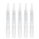 Kingsie ツイストペン 5本入り 3ml 透明 詰め替え メイク容器 化粧品 ネイルオイル 香水 チューブ ブラシ 旅行
