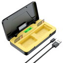 ENEGON NP-FW50急速充電器【PD20W急速充電&LCD数字表示】|収納ケース&SDカードスロット付き|Sony NEX 3/5/7シリーズ, a3000, a5000, a5100, a55, a6000, a6100, a6300, a6400, a6500, a7, a7II, a7S, a7SII,