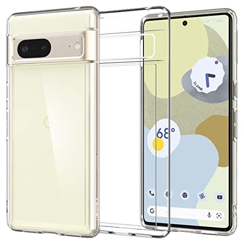 Spigen Pixel7 ケース ストラップ ホール付き クリア TPU バンパーケース 2重構造 米軍MIL規格取得 耐衝撃 すり傷防止 黄ばみ無し ワイヤレス充電対応 ウルトラ・ハイブリッド ACS04700 (マット・ブラック)