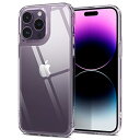Spigen iPhone14ProMax ケース ストラップホール付き 9H 背面 強化ガラス 黄変なし 三層構造 米軍MIL規格 耐衝撃 衝撃吸収 tpuバンパー 四隅滑り止め カメラ保護 クォーツ・ハイブリッド ACS04831 (マット・クリア)