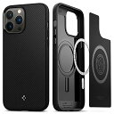 Spigen iPhone 13 Pro Max ケース Magsafe対応 マグネット搭載 TPU ワイヤレス充電対応 米軍MIL規格取得 耐衝撃 すり傷防止 マグ・アーマー ACS03226 (マット・ブラック)(2)