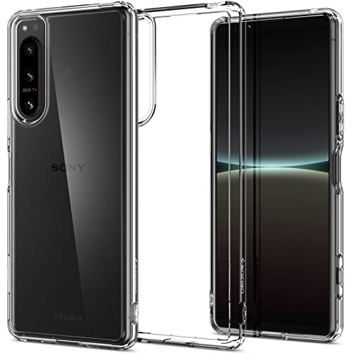 Spigen Xperia 5 IV ケース クリア [ SO-54C | SOG09 | A204SO ] ストラップ ホール付き クリア TPU バンパーケース 2重構造 米軍MIL規格取得 耐衝撃 指紋防止 すり傷防止 黄ばみ無し ワイヤレス充電対応 ウルトラ・ハイブリッド ACS04597