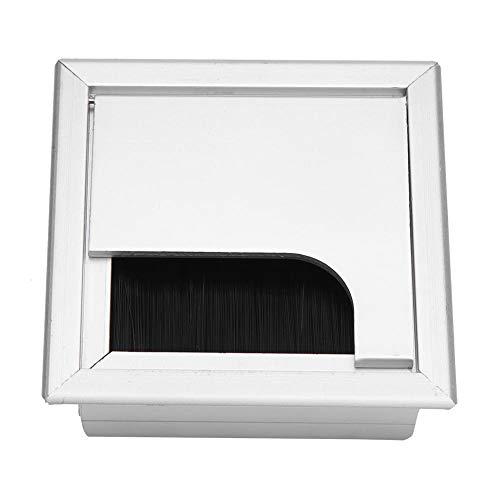 ケーブルホールカバー 配線孔キャップ 配線孔カバー アルミニウム合金素材 ケーブルホールカバー ケーブル配線トレー インストールが簡単 配線孔 デスクケーブル ホールカバー オフィス デスクワイヤー管理 (S)