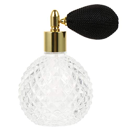 FRCOLOR 香水瓶 ガラスボトル 香水アトマイザー 香水 容器 100ml 香水入れ 香水噴霧器 アロマボトル 分け瓶 ガラス製 香水携帯ボトル 装飾雑貨（透明）
