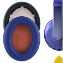 Geekria イヤーパッド QuickFit 互換性 パッド アンカー Anker Soundcores Life Q10, Q10 BT, Life 2 NEO ヘッドホンに対応 イヤパッド/イヤークッション/イヤーカップ プロテインレザー (青 オレンジ)(2)