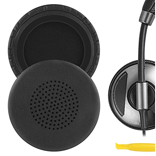 Audio - Geekria イヤーパッド QuickFit 互換性 パッド プラントロニクス Plantronic Blackwire C510 C520 C710 C720 ヘッドホンに対応 パッド イヤー/イヤーカップ (プロテインレザー/ブラック)