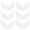 TOYMYTOY 天使の羽 置物 オブジェ 天使の翼 樹脂製 彫刻装飾 クリスマス ハロウィーン 天使の羽 DIY工芸品 北欧 可愛い アクセサリー エンジェル 舞台 撮影小道具 6個入り(3)