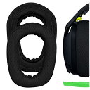 Geekria イヤーパッド Comfort 互換性 パッド ロジクール Logicool G435 G335 ヘッドホンに対応 パッド イヤー/イヤーカップ メッシュファブリック (黒)(2)