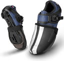 ROCKBROS シューズカバー 自転車 保温 つま先カバー 防風 撥水 再帰反射 滑り止め メンズ MTB ロードバイク サイクリング ブラック(L)
