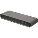StarTech.com Thunderbolt 3 ドック/サンダーボルト3ドッキングステーション/4K60Hzデュアルモニタ(DisplayPort & TB3 USB-C対応)/85W USB PD/3ポートUSB 3.0ハブ/ギガビット有線LAN/3.5mmステレオミニ(3極)/Windows & Mac対応TB3ドック(2)