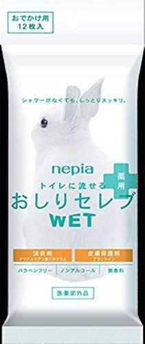ネピア おしりセレブWET薬用 おでかけ用 12枚【3個セット】 ネピア おしりセレブWET薬用 おでかけ用 12枚【3個セット】