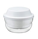 HARIO(ハリオ) ガラスのレンジ蒸し器 満水容量1200ml レンジで簡単調理 ホワイト 日本製 電子レンジ おかず クリームスープ 手作り XMK-120-W