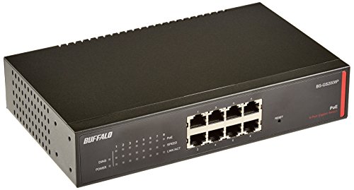 BUFFALO レイヤー2 Giga PoE スマートスイッチ 8ポート BS-GS2008P BUFFALO レイヤー2 Giga PoE スマートスイッチ 8ポート BS-GS2008P