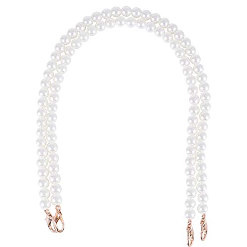 TOYMYTOY パールストラップ 交換用チェーンストラップパール 肩掛けチェーン チェーン 可愛い レディース 40cm 2セット (ゴールデンロブスタークラ...
