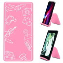 飛行機旅行の必需品携帯電話ホルダー & 柔軟なタブレットスタンド デスク/ベッド/トレッドミル/自宅/機内用トラベルアクセサリー - クールなガジェット(プロピンク)(3)