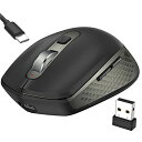 充電式 Bluetooth 無線 マウス- FENIFOX USB マウス 静音 6ボタン 省エネルギー 人間工学 マウス Laptop Computer Mac Android エレコム 用 - ぎんはくしょく(2)
