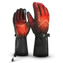 ROCKBROS(ロックブロス)電熱グローブ バイク グローブ 冬 防寒 防風 ヒーター手袋 45~65℃温度調節 4000mAhバッテリー付き タッチパネル対応 滑り止め 防水 USB充電式 加熱 手袋 リフレクター スキー サイクル 登山 アウトドア 男女兼用