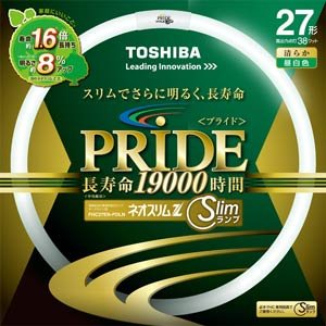 Table, Paper Lamps - 東芝 ネオスリムZ PRIDE(プライド) 環形「サークライン」 27形 3波長形昼白色 FHC27EN-PDLN