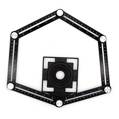 NUZAMASマルチアングル定規、アングルイザーインスタントテンプレート、メジャー、DIY、便利屋、建築業..