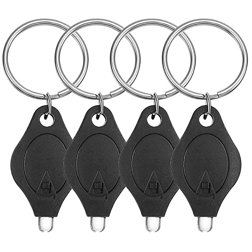 [GOOMAND] キーホルダーライト ミニ LED懐中電灯 キーライト 4個入 軽量 携帯小型 ミニライト アウトド..