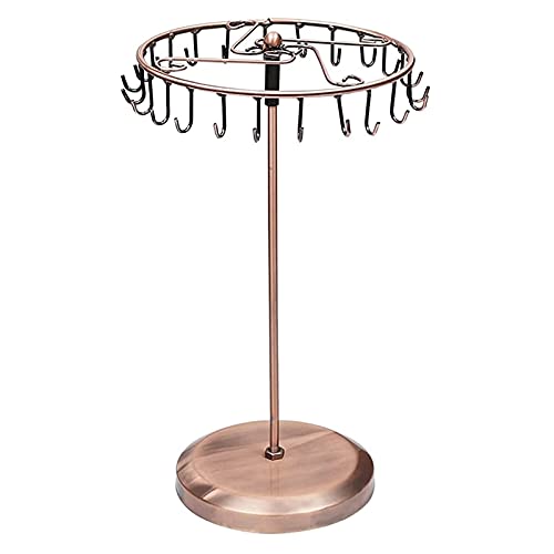 ジュエリースタンド 回転式 アクセサリースタンド ネックレス イヤリング ディスプレイスタンド ジュエリー収納 腕時計/指輪/飾り物 収納ラック 玄関 化粧台 ...