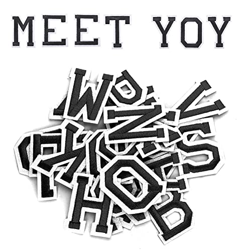 52枚 アルファベット A-Z 刺繍ワッペン アイロン アップリケ ワッペン 幼稚園 保育園 かわいい 刺しゅ..