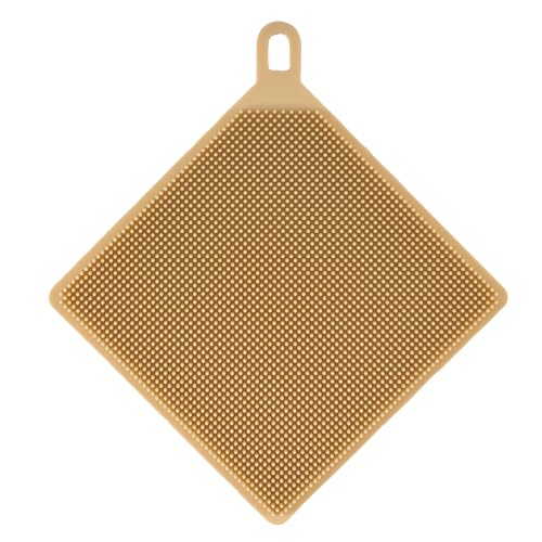 キャプテンスタッグ(CAPTAIN STAG) アウトドア キッチンブラシ シリコーンたわし カラビナ付 四角 ベー..