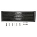 Fosa 12本の管 PCの熱交換器 速い放熱のPCに対応 冷却水クーラー(ブラック 360mm)(2)