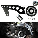 HDBUBALUS オートバイ フロントトラッカープーリーカバー プーリーガードセット Harley SportsterXL 48 883 1200 04-18...