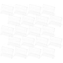 Frcolor アクリルスタンド 席札 POPスタンド L型 横入れ 卓上 ポップスタンド カード立て アクリル pop 名札 7.5x5.5cm 25個セット...