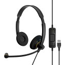 ゼンハイザー SC 60 USB ML エントリークラス 両耳USBヘッドセット、コールコントロール機能付 504547