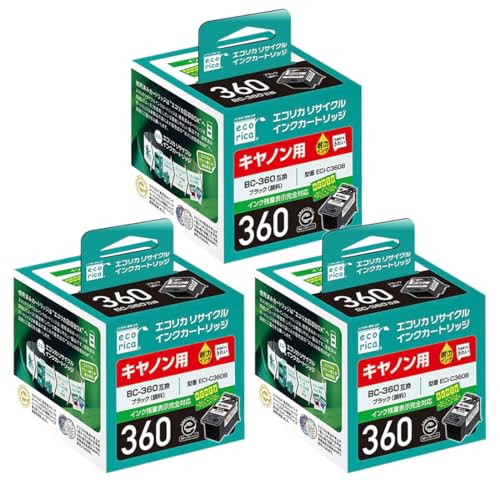 ecorica BC-360 ꥵ륤󥯥ȥå ֥å ꥫ ECI-C360B 3ĥå