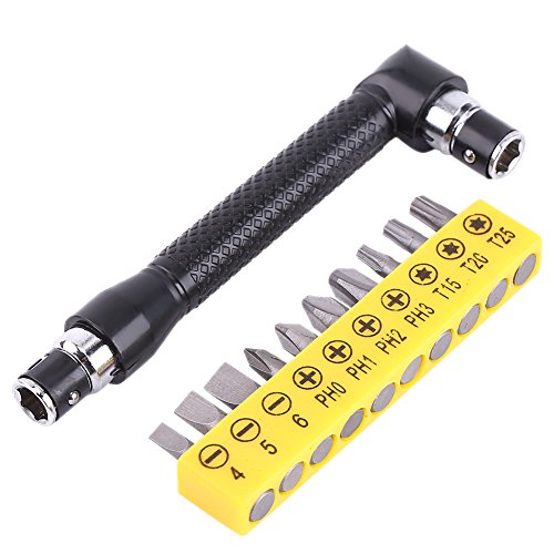 Hilitand L型レンチ ドライバービット 10個 セット ツインレンチドライバー 全長10.5mm 六角棒 ソケットビット S4/S5/S6/PH0/PH1/PH2/PH3/T15/T20/T25ビット付