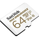 SanDisk 64GB MAX Endurance microSDXC Card with Adapter for Home Security Cameras...