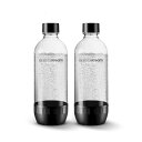 SodaStream 食洗機対応 1L クラシック DWS 炭酸ボトル ブラック (ツインパック) 2本パック