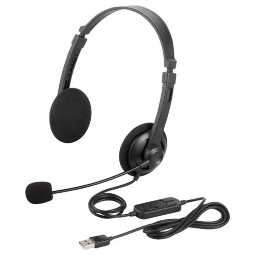バッファロー BUFFALO 両耳ヘッドバンド式ヘッドセット USB接続 ブラック BSHSUH12BK バッファロー BUFFALO 両耳ヘッドバンド式ヘッドセット USB接続 ブラック BSHSUH12BK