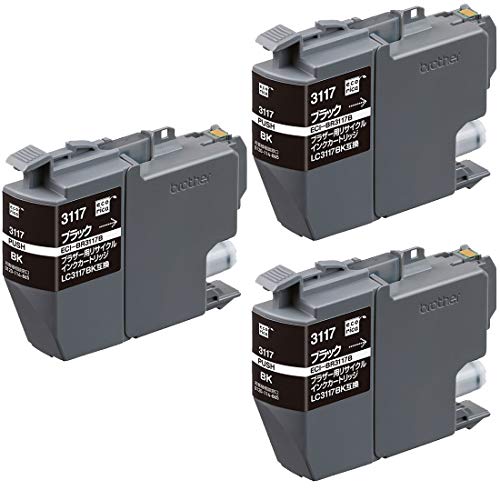 エコリカ LC3117BK リサイクルインクカートリッジ ブラック ECI-BR3117B 3個セット エコリカ LC3117BK リサイクルインクカートリッジ ブラック ECI-BR3117B 3個セット