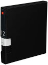 バッファロー BUFFALO CD&DVDファイルケース ブックタイプ 12枚収納 ブラック BSCD01F12BK