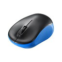 バッファロー BUFFALO 無線 IR光学式 3ボタン 電池長持ちマウス ブルー BSMRW118BL(2)