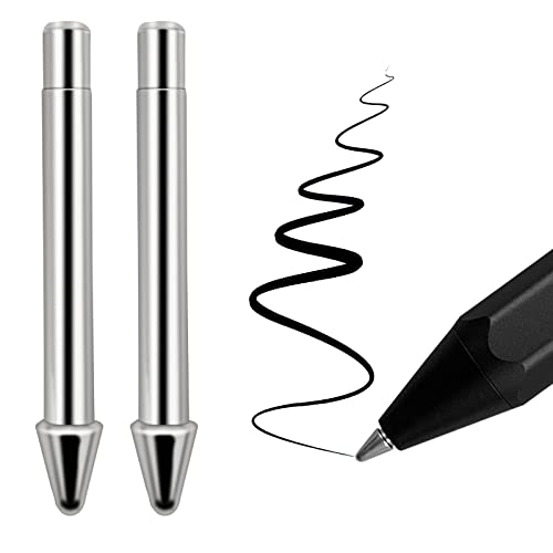 摩耗しないチタン合金ペンチップ。Realititcs Pencilライクリフィル交換用ペン先。Microsoft Surface Pro 7 6 5 4シリーズ(モデル1776)Surfaceノートパソコンスタイラスペン、2本パック。